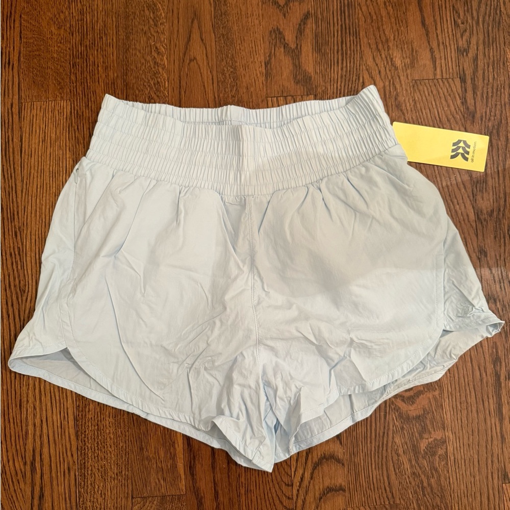 All in Motion Crinkle High Rise Shorts